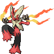 Mega Blaziken front sprite