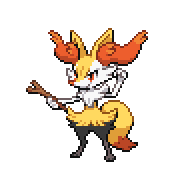 Braixen front sprite