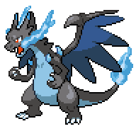 Mega Charizard X front sprite