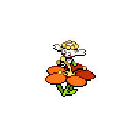 Flabébé — Orange Flower front sprite