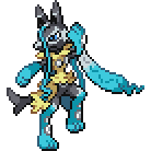 Mega Lucario Z front sprite
