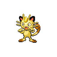 Meowth front sprite