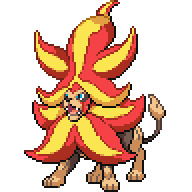 Mega Pyroar front sprite