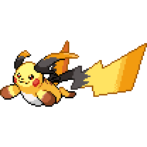 Mega Raichu X front sprite