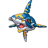 Mega Sharpedo front sprite