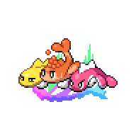 Mega Tatsugiri (Curly Form) front sprite