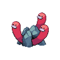 Wugtrio front sprite