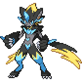 Mega Zeraora front sprite